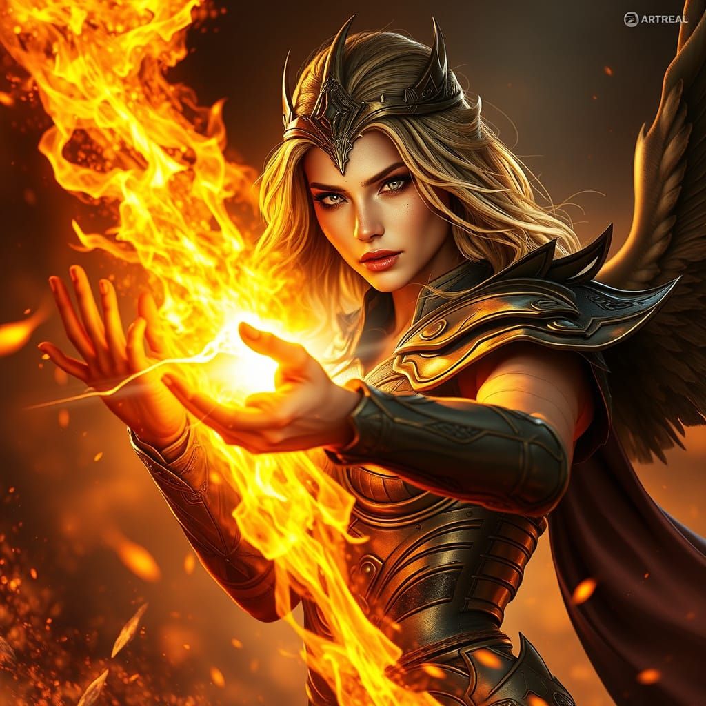 Ethereal Amazon Sorceress Unleashes Elemental Fury in Vibran...