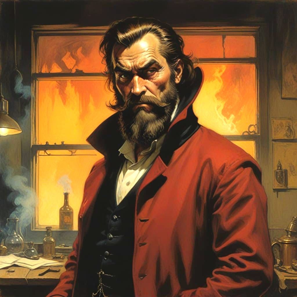 Let it burn - he cares not