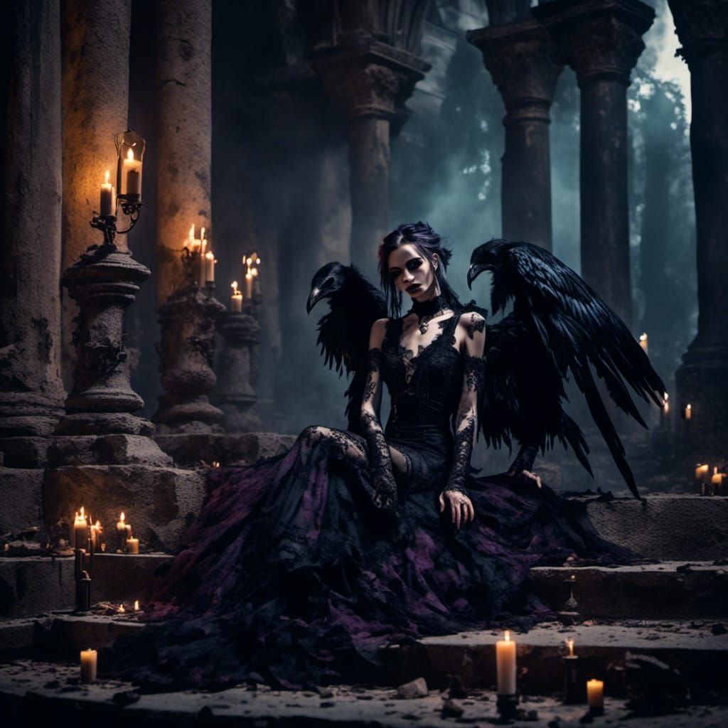 goth fallen angel.