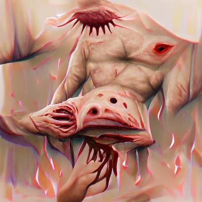 Disturbing Flesh Landscape of Body Horror