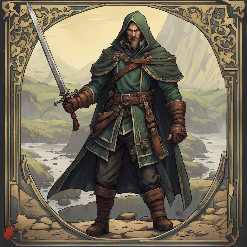 Cunning D&D Rogue About to Strike