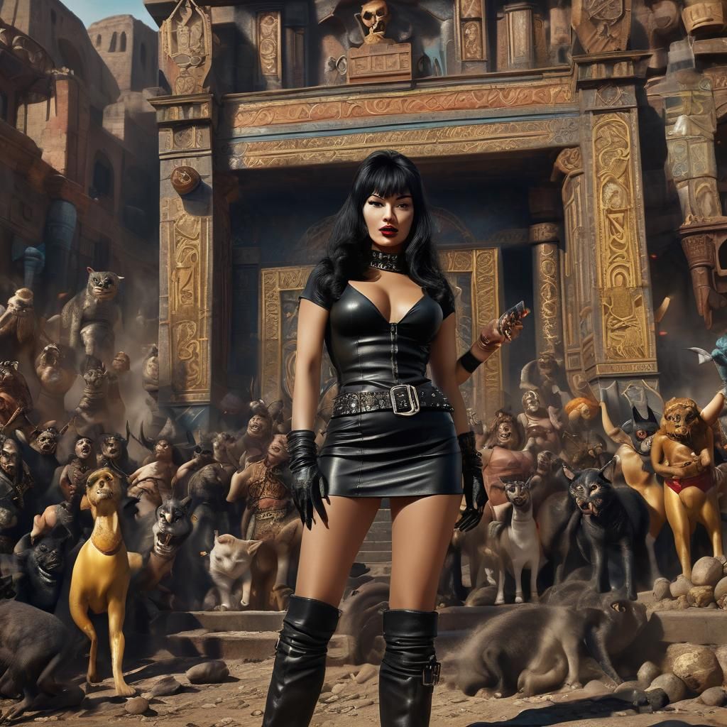 Tura Satana as Varla at Herod's Feast