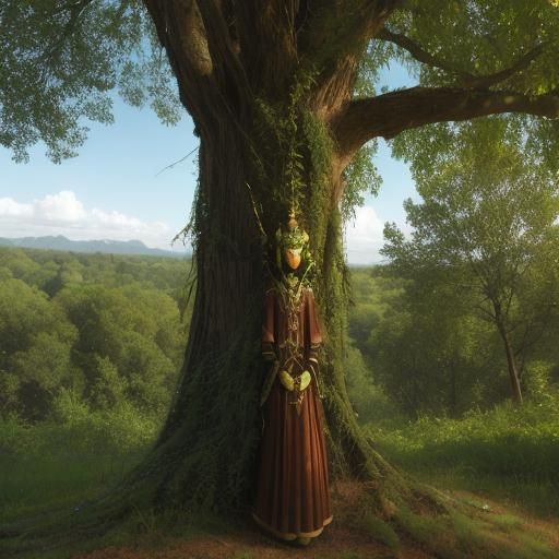 Anthropomorphic Tree Humanoid
