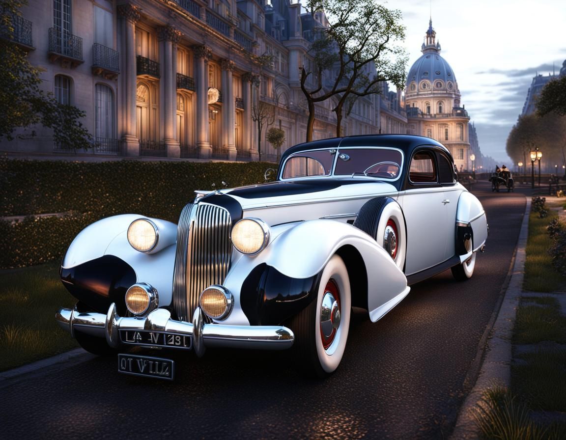 1942 Coupe de Ville in Paris Night