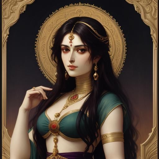 Classical Nude Figure in Academic Style