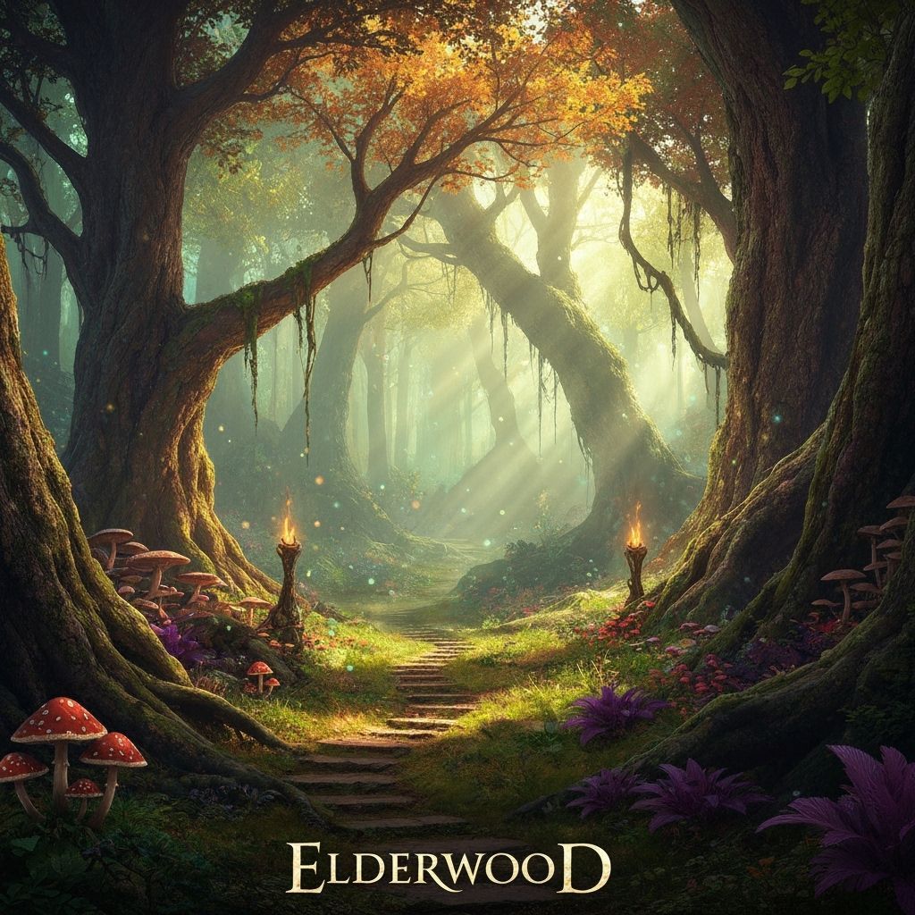 Epic Elderwood Digital Matte Painting