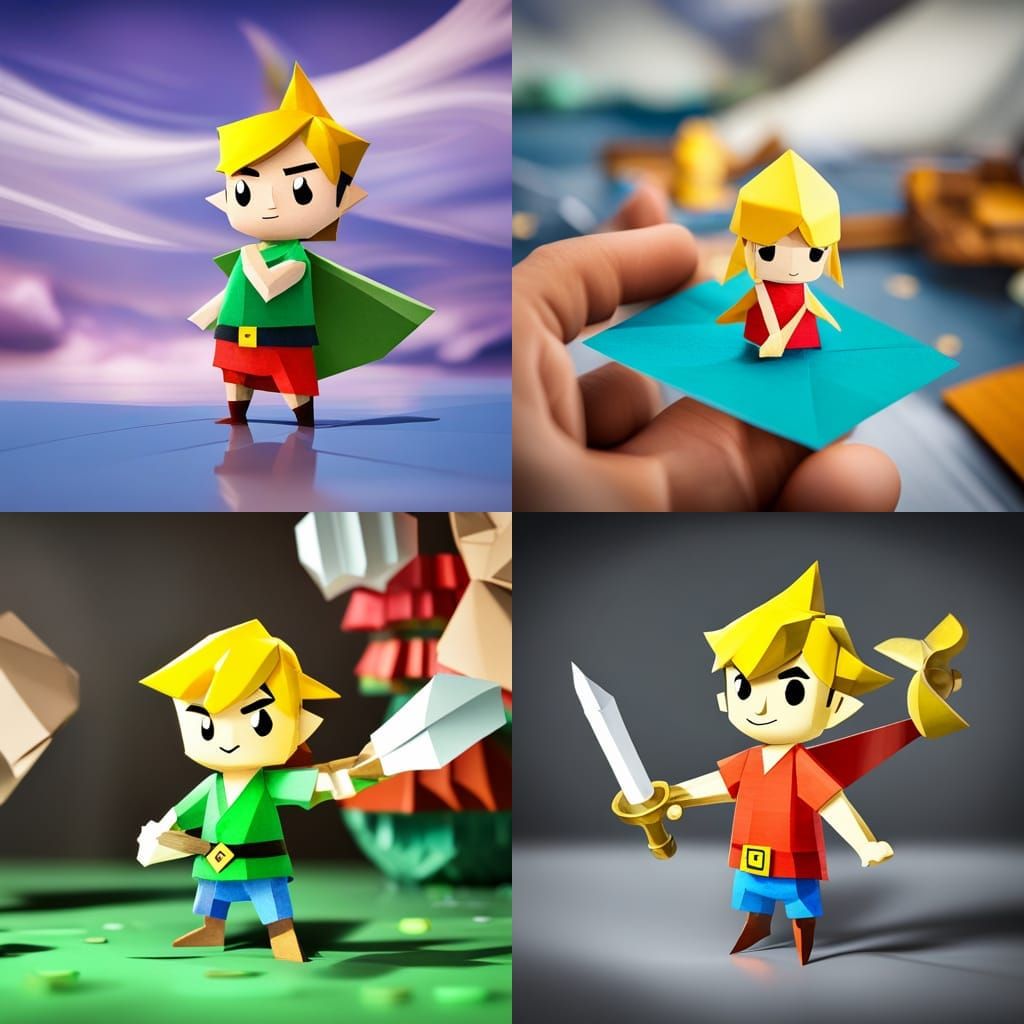 The Wind Waker: Origami Papercraft in 8K