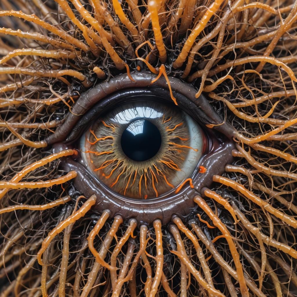 Cordyceps Infestation: A Macro Eye Examination