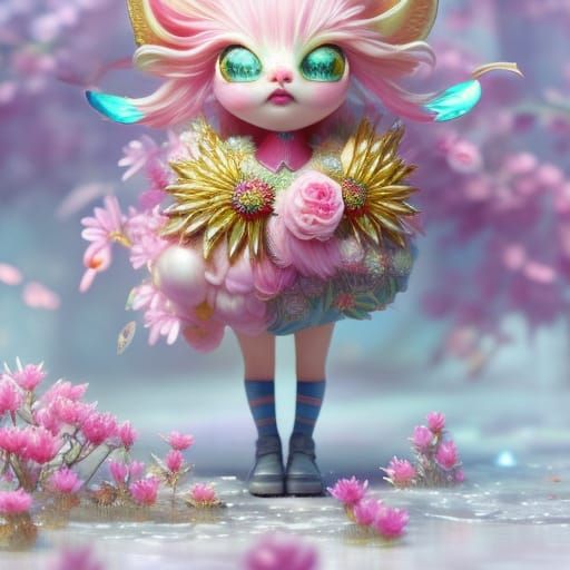 Cupcake Character Portrait in Detailed Digital Style