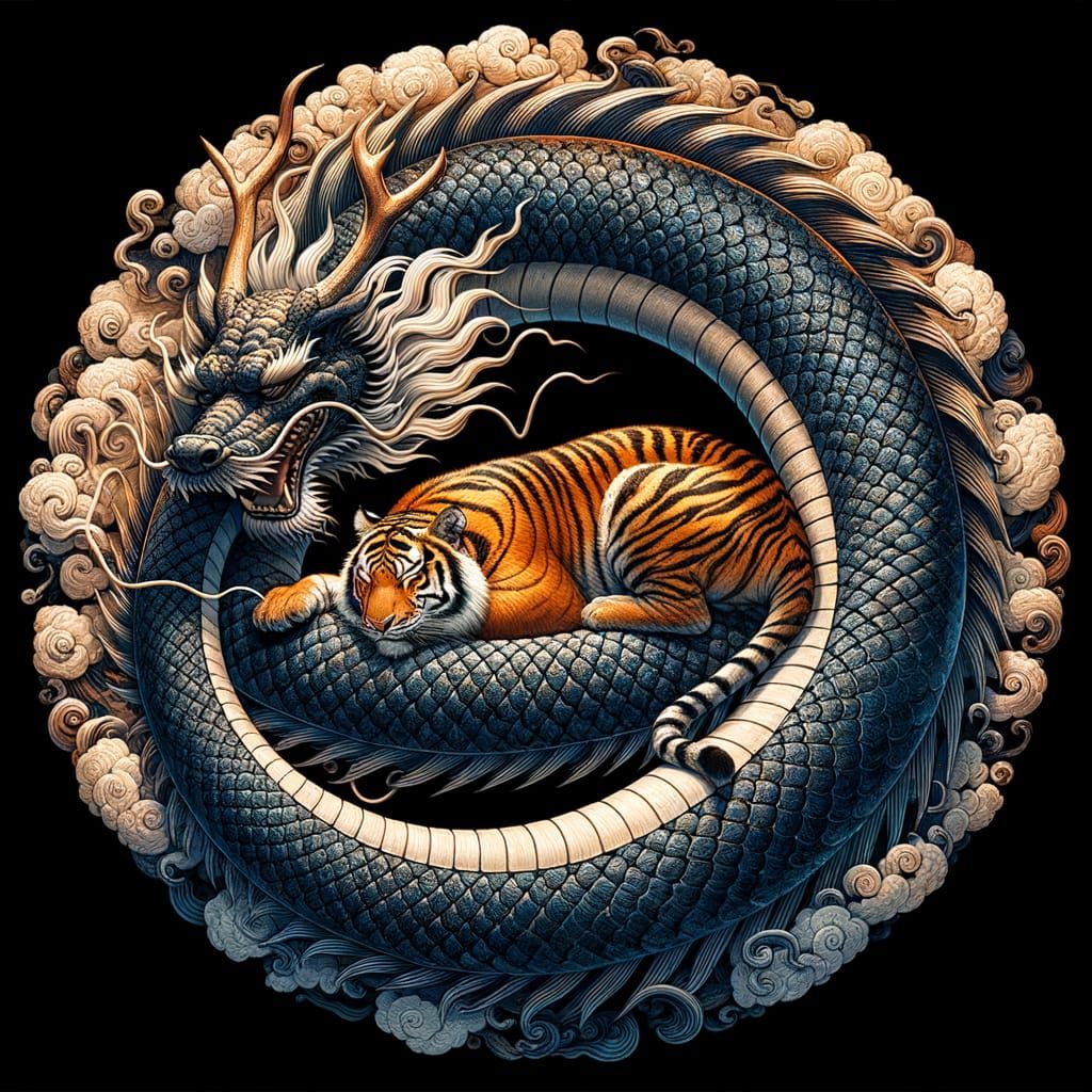 Tiger and Dragon Coexist in Perfect Harmony