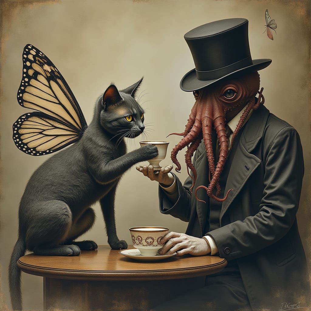 Whimsical Creatures in Fantastical Realm