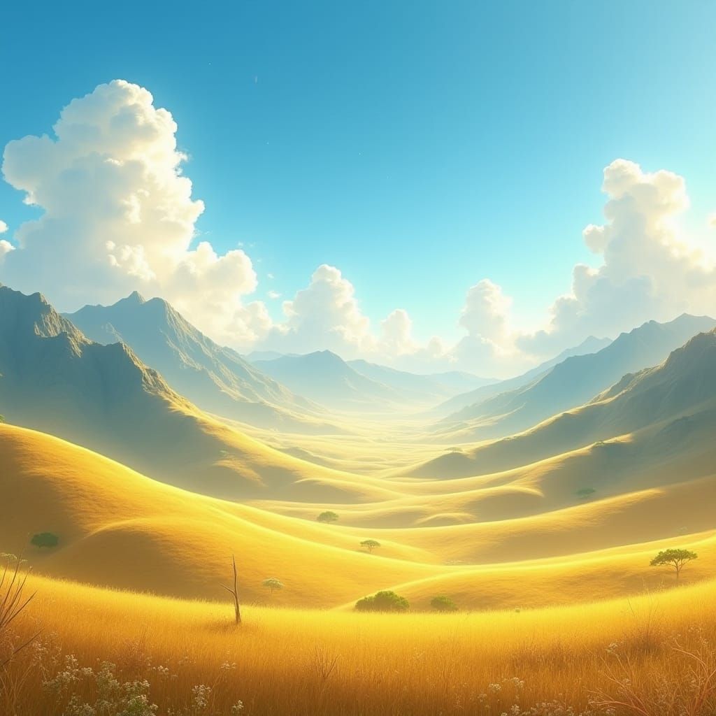 Sweeping Cinematic Landscape in Vibrant Colors