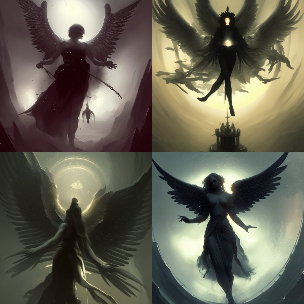 armillary sphere ritual angel in black heaven