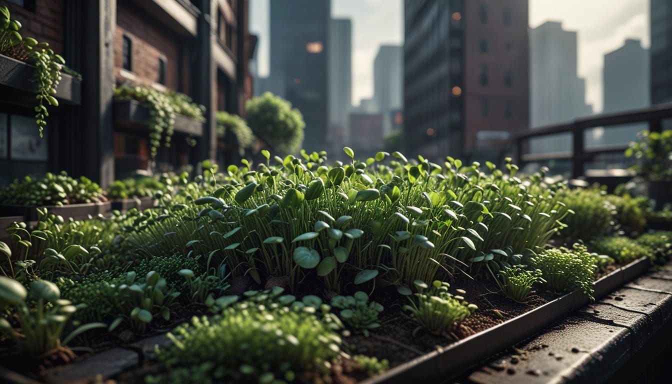 Surreal Cityscape in Hyper Realistic Style