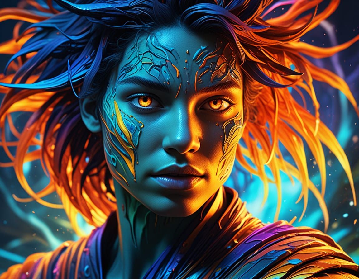 Concept Art of Metamorphosis with Dramatic Lighting