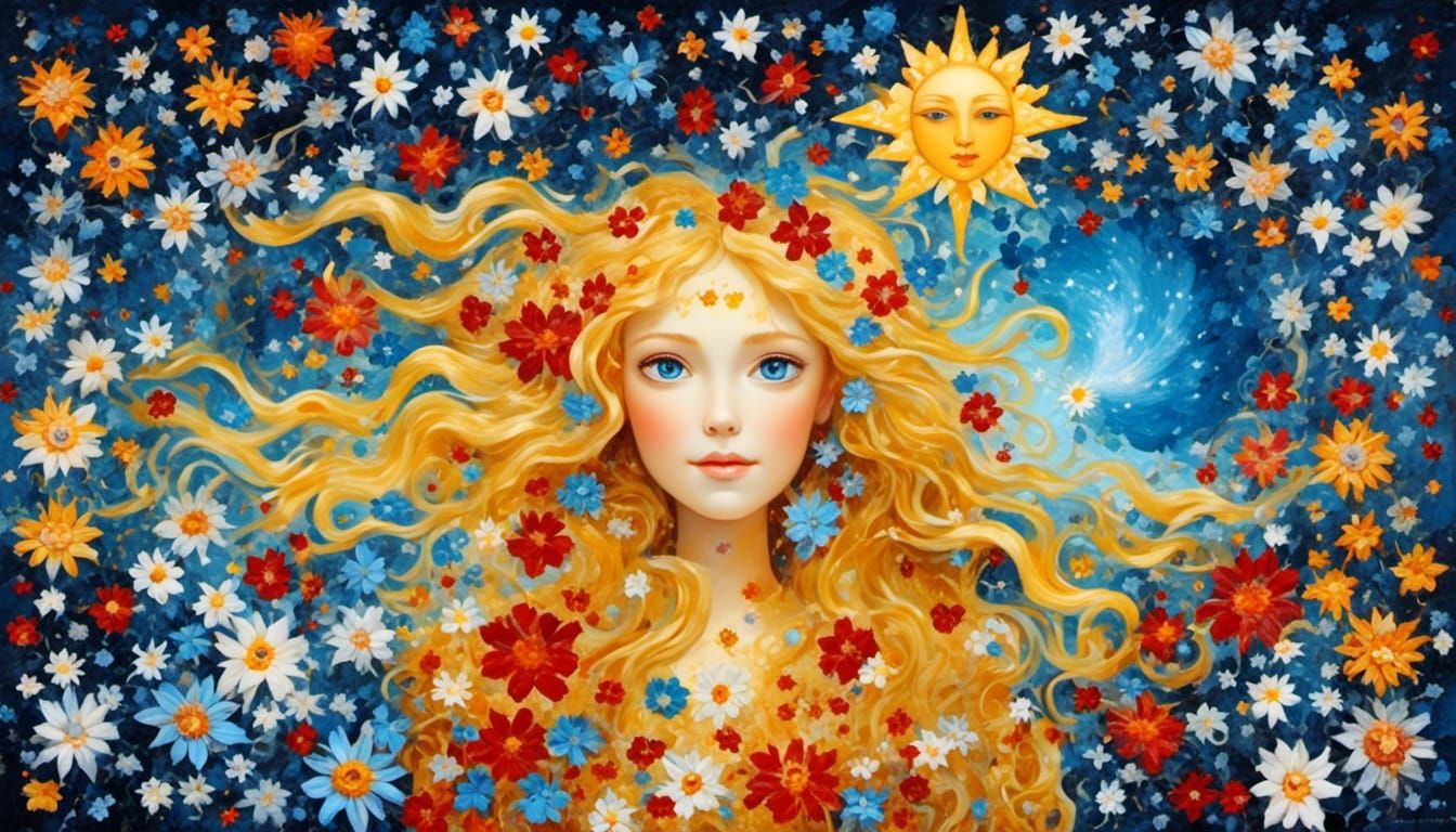 Smiling Elven Woman Telling Fairy Tales