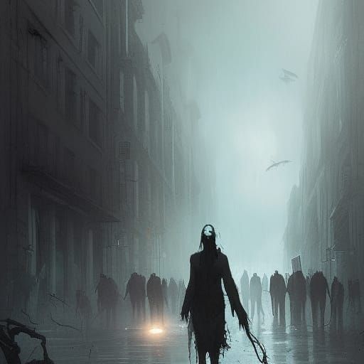 Sinister Zombie Apocalypse Art