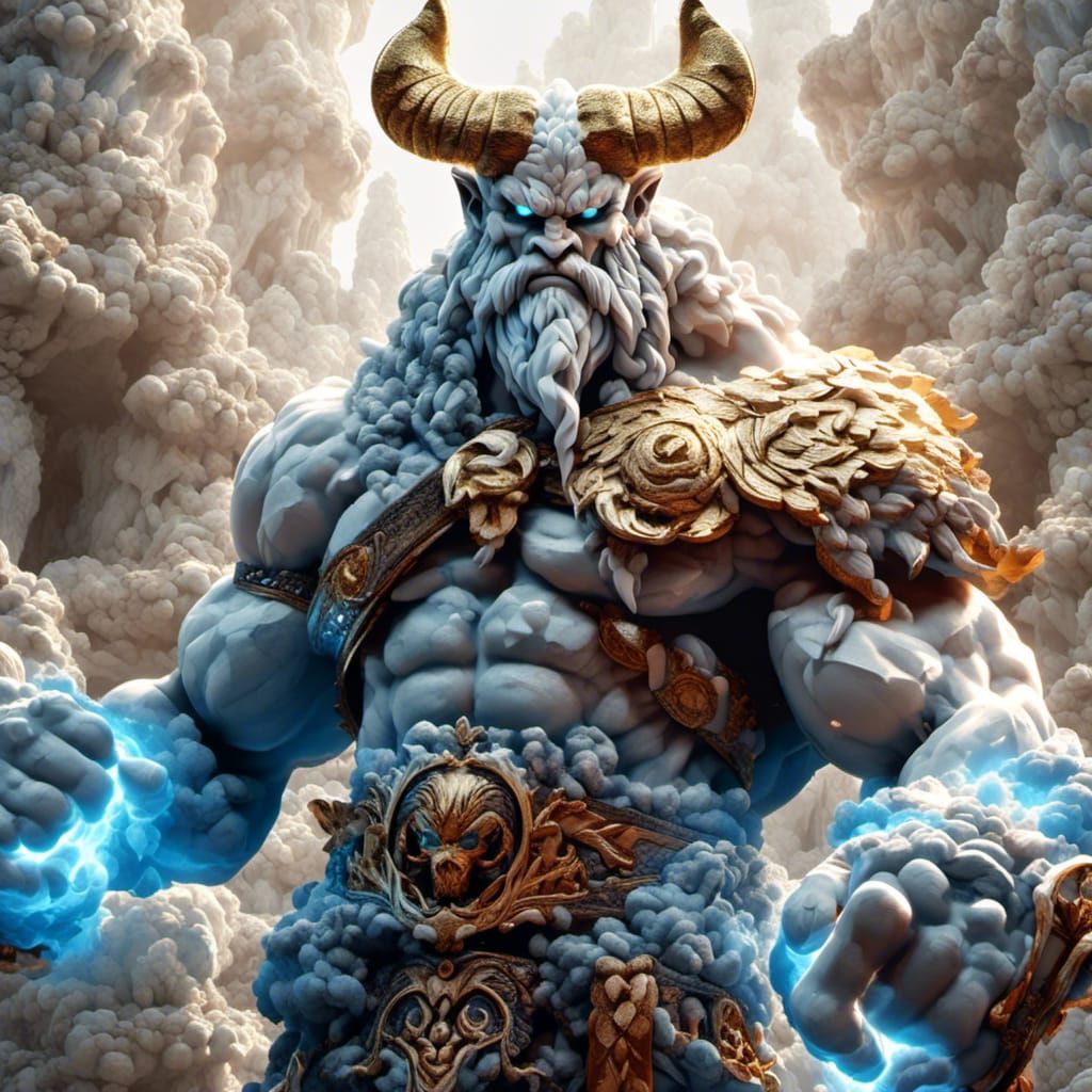 God Molds Kratos in Biblical Manga Art Style