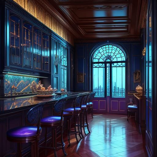 Enamelled Glass Figurines with Refracted Light