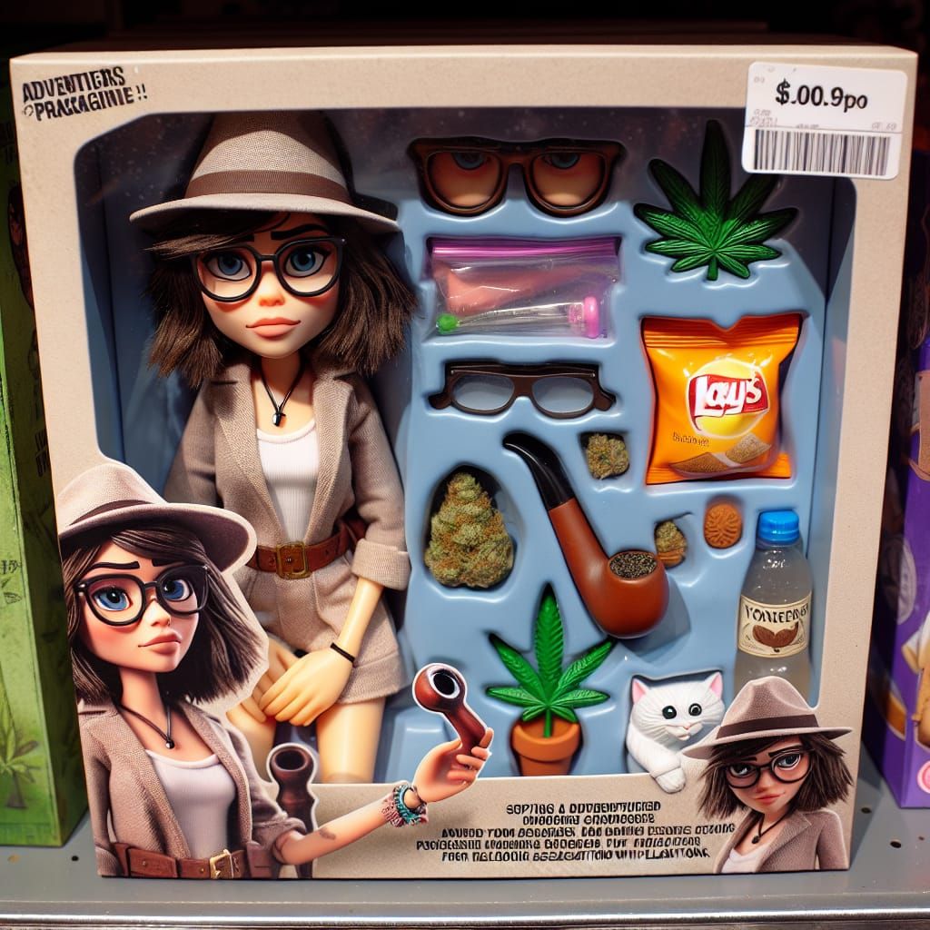 Cartoon Indiana Jones Doll with Accessories