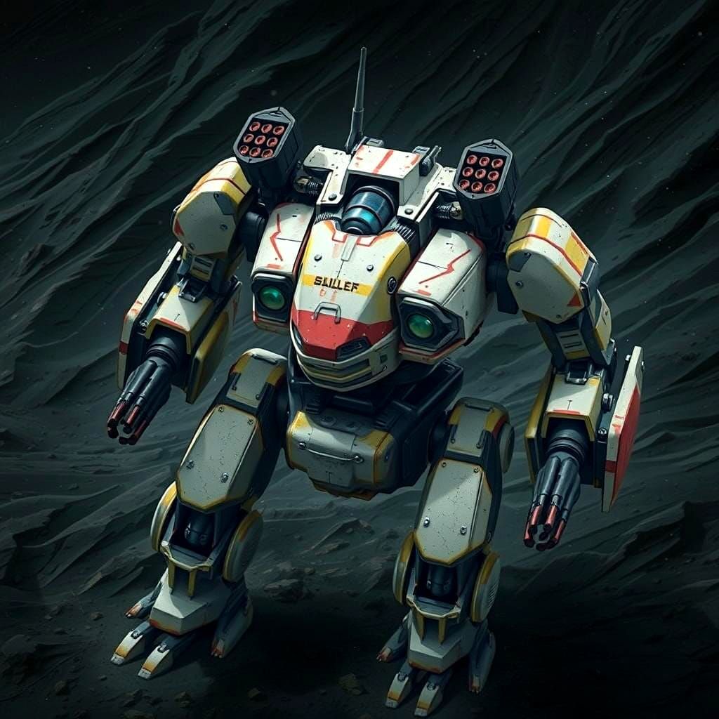 Battletech Mech in Rustic Industrial Style