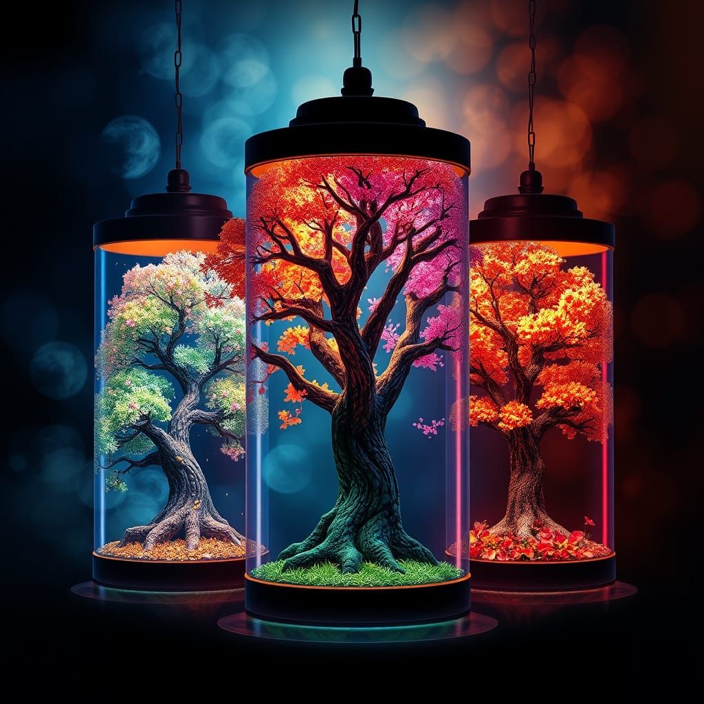Four Seasons Lamps: A Magical World