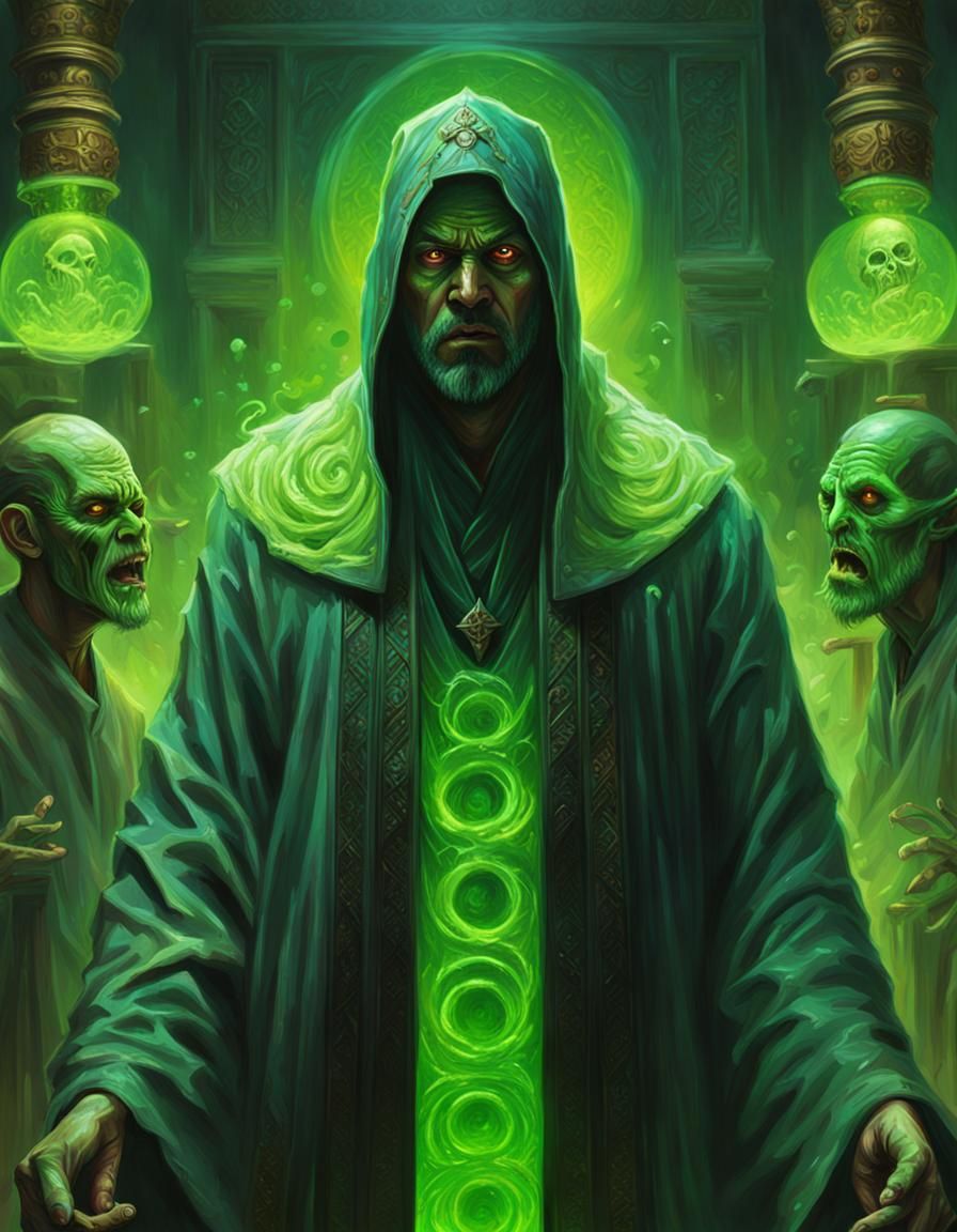 Cult Leader Portrait in Hyperrealistic Style