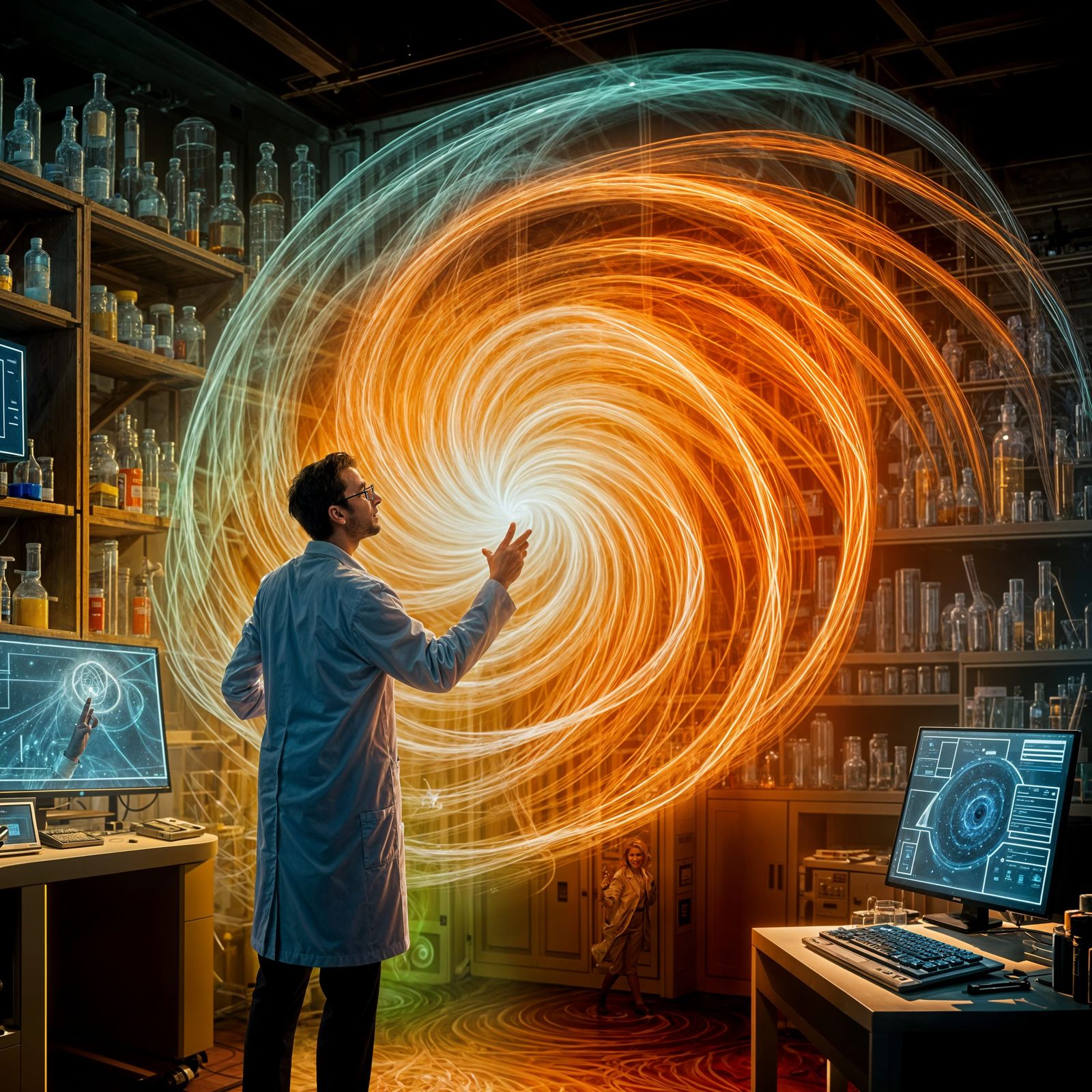 Scientist's Eureka Moment Embodied in Light