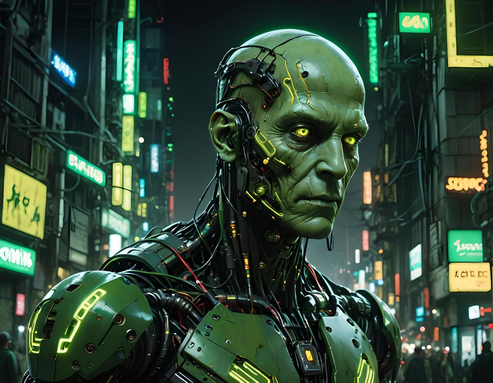 Brainiac: Hyperdetailed Matte Painting from DC Comics