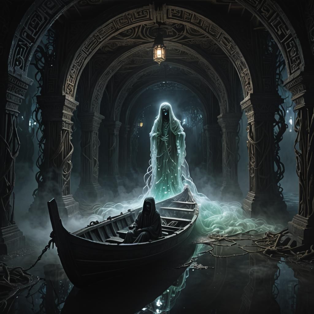 Spectral Figures in Gothic Labyrinth