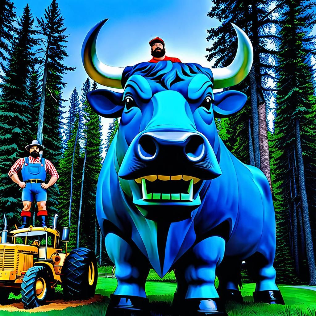 Colossal Paul Bunyan and Babe the Blue Ox