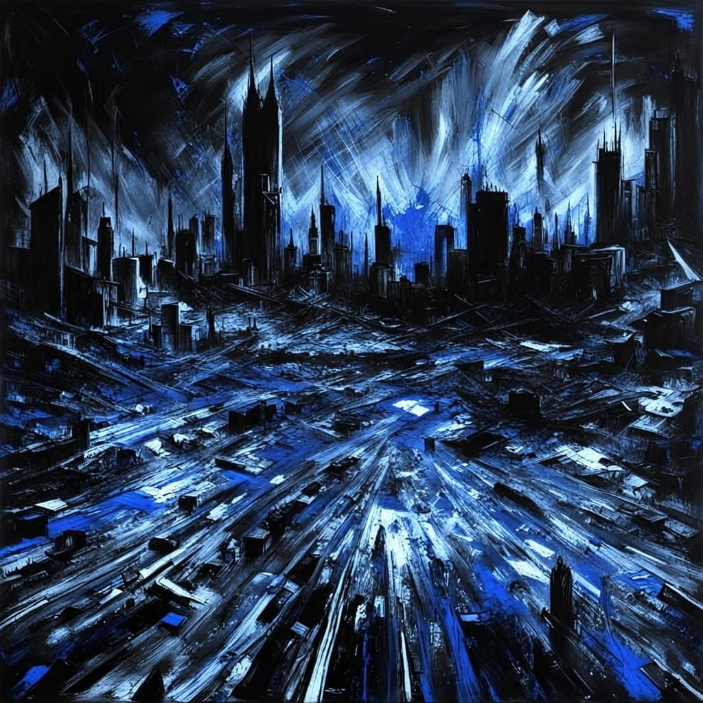 Eerie Abstract Expressionism of Chaotic Personhood