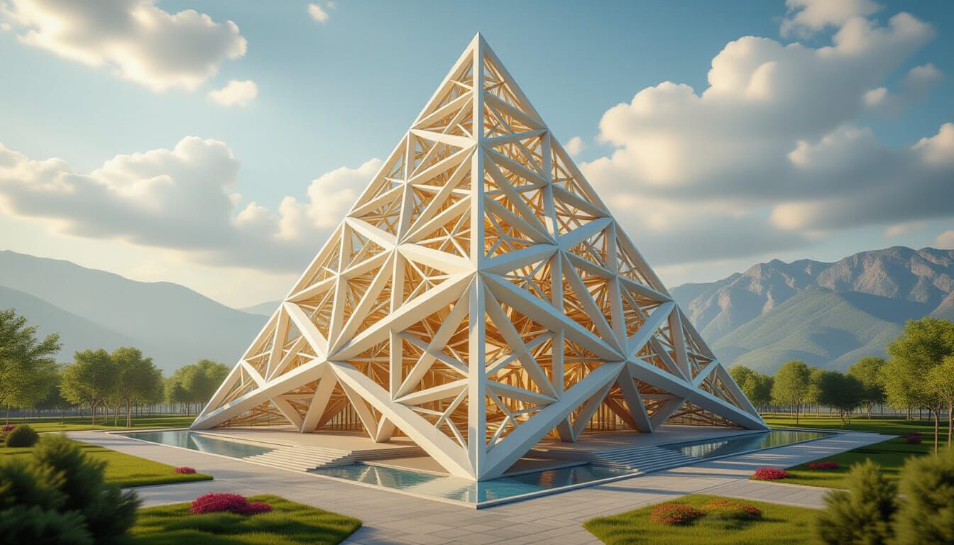 Tetrahedral Megastructures and Henges in Vibrant, Precise St...