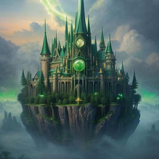 The giant mask of the  great and powerful wonderful wizard o...