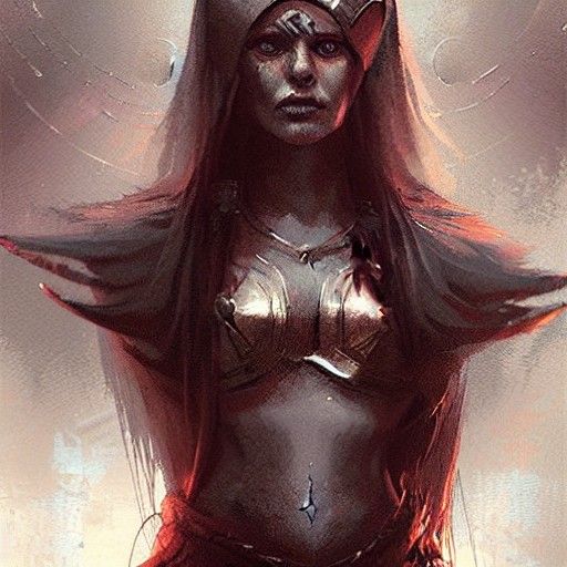 Sinister Viking Goddess Portrait