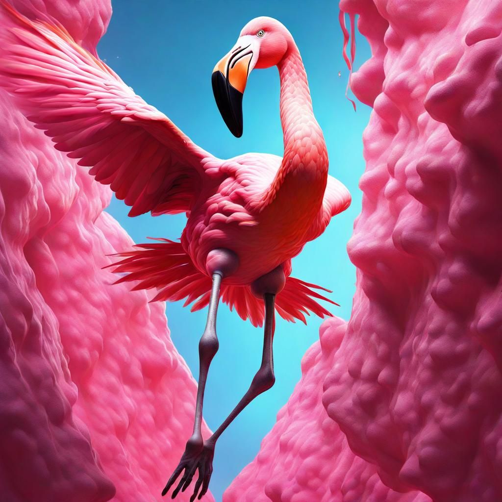 Climber Transforms to Flamingo in Splash Art