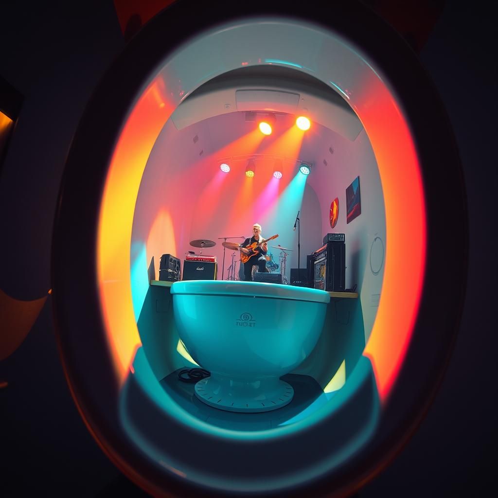 Toilet Bowl Concert: Hyperrealistic Mid-Century Art