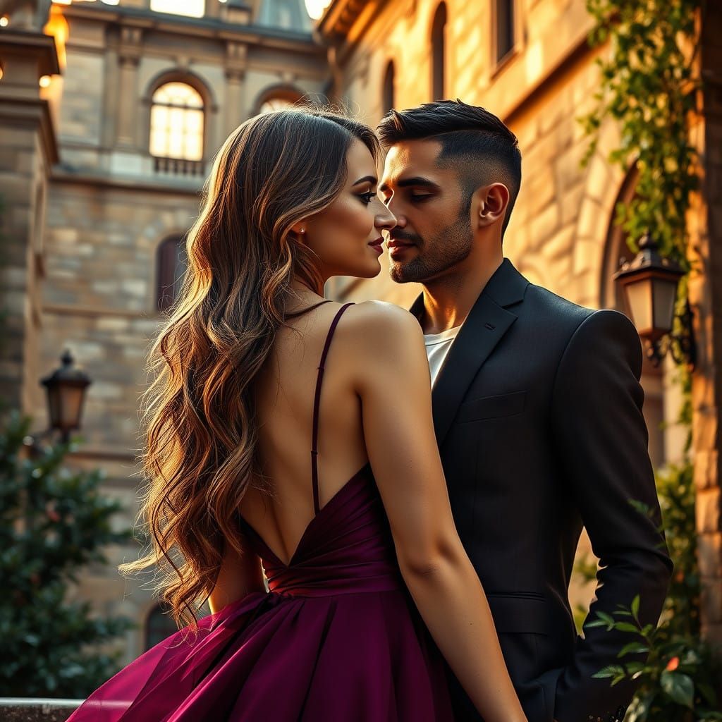 Romantic Italian Fantasy in Hyper-Realistic Style