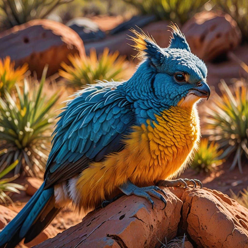 Quokka Portrait in Vibrant Digital Art