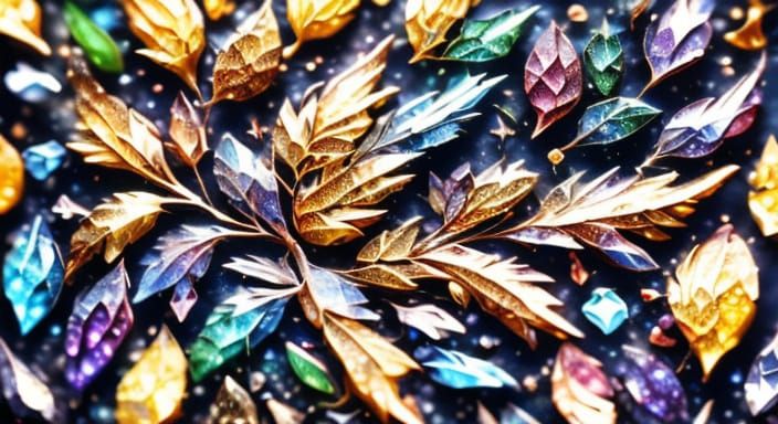 Vibrant Jewel-Toned Mosaic in Fauvist Style