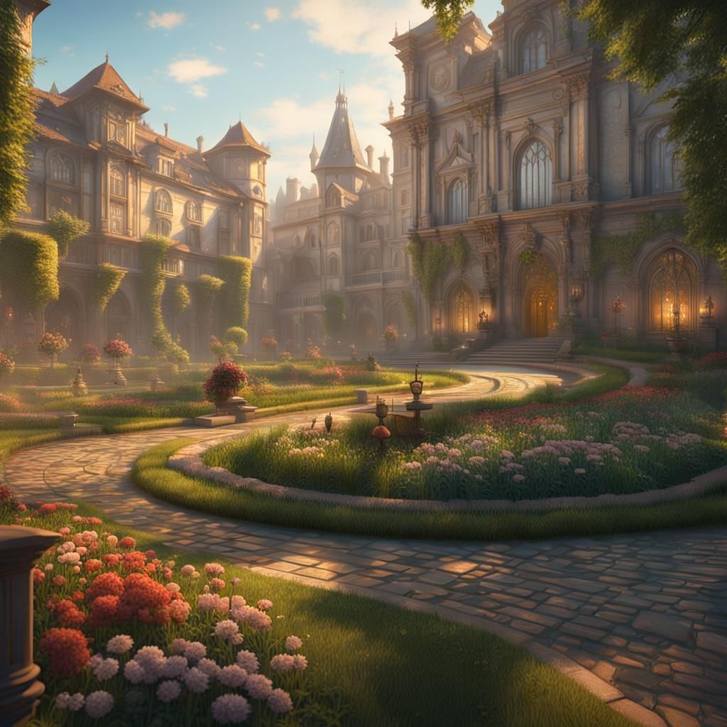 Fantasy City Aristocratic Estates, Dynamic Lighting