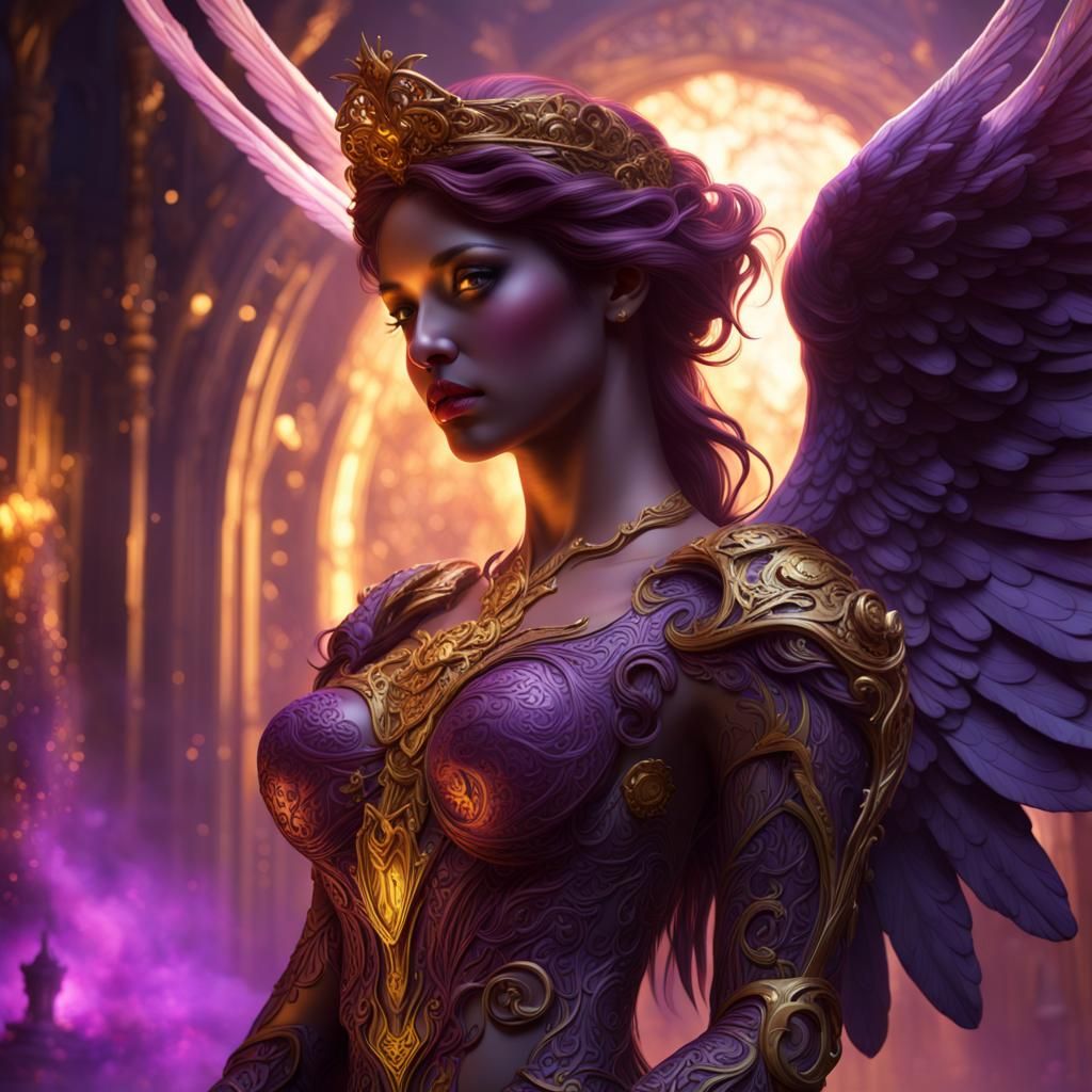Dark Fantasy Angel of Love in 8K