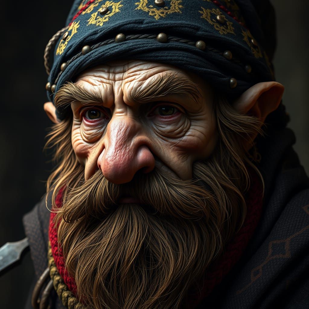 Dwarf Warlock in Mystical Attire