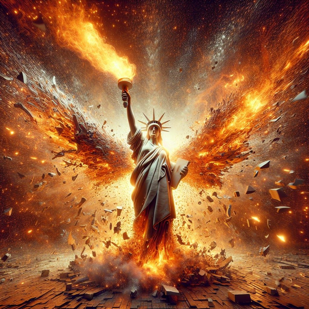 Exploding Liberty: High-Speed HDR Photography in 32K