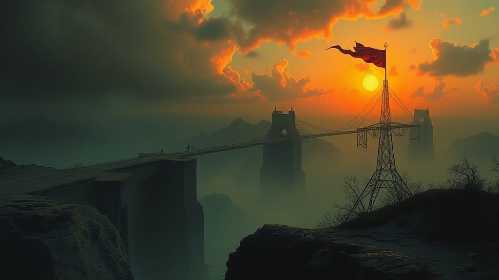 Surreal Landscape Art: Rutkowski, Beksiński, Mucha Style