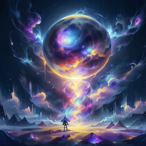 Surreal Milky Way Galaxy in Ethereal Digital Art