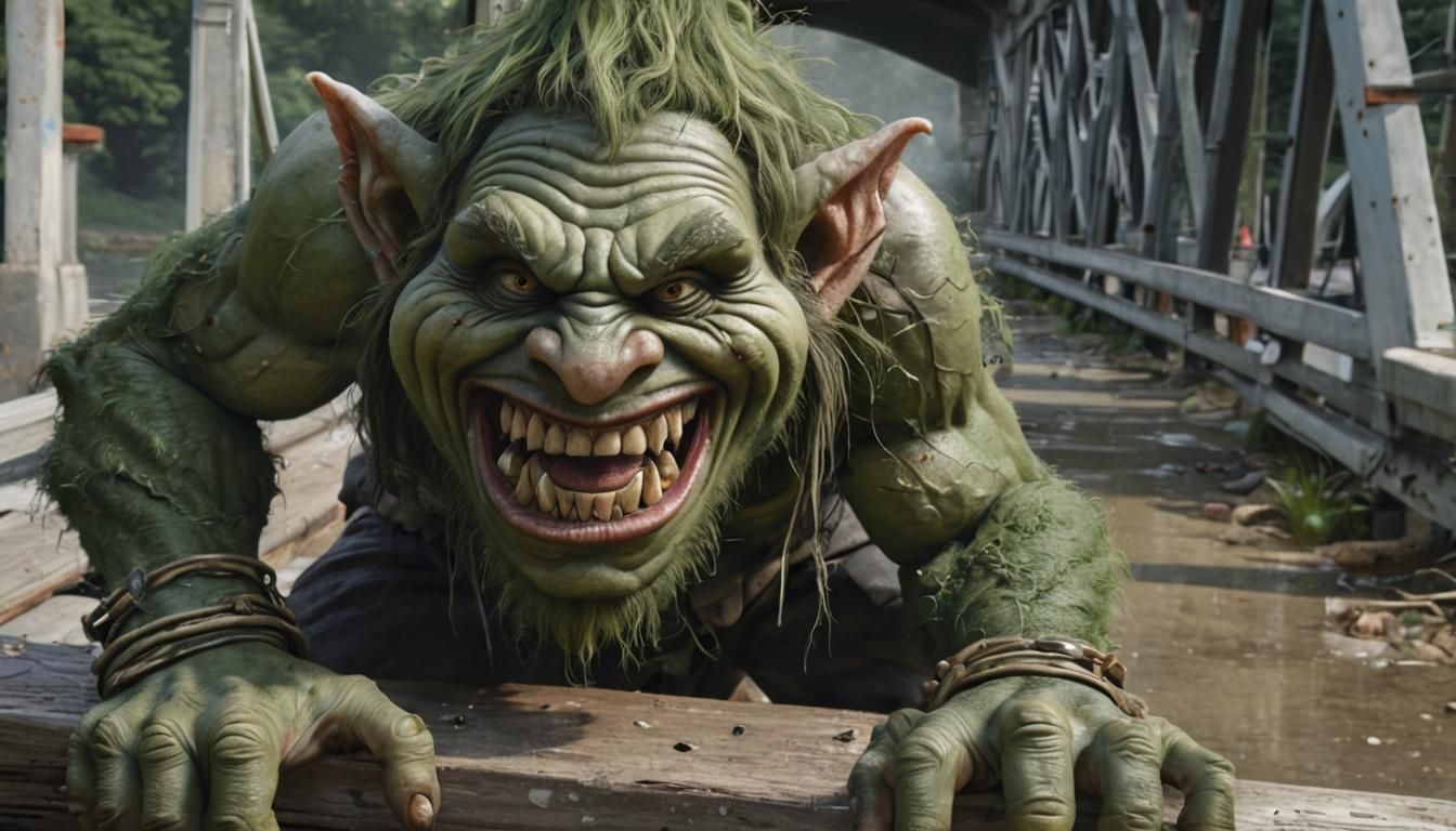 Menacing Troll Concept Art: Dark Fantasy Horror