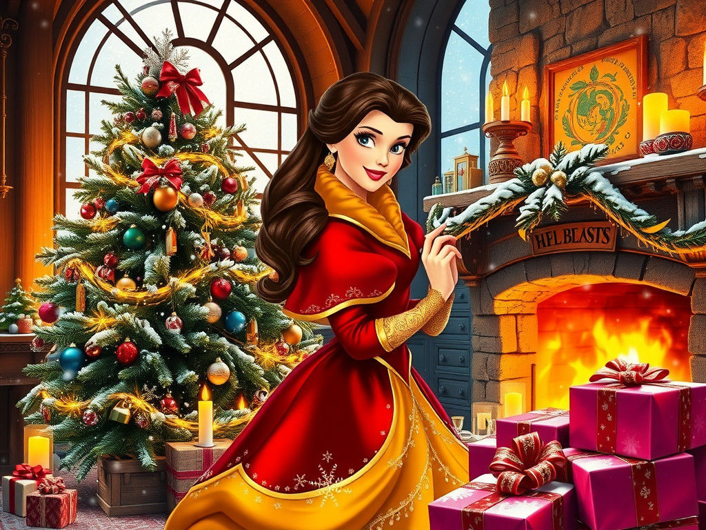 Belle's Christmas: Hyperdetailed Holiday Scene