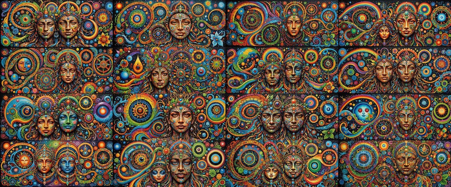 Vibrant Dream Goddess Emerging from Sacred Earth Energy