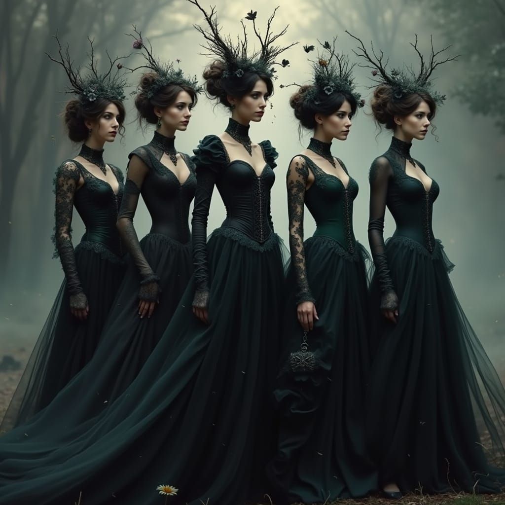 Enchanted Sirens in Whimsical Victorian Fantasy